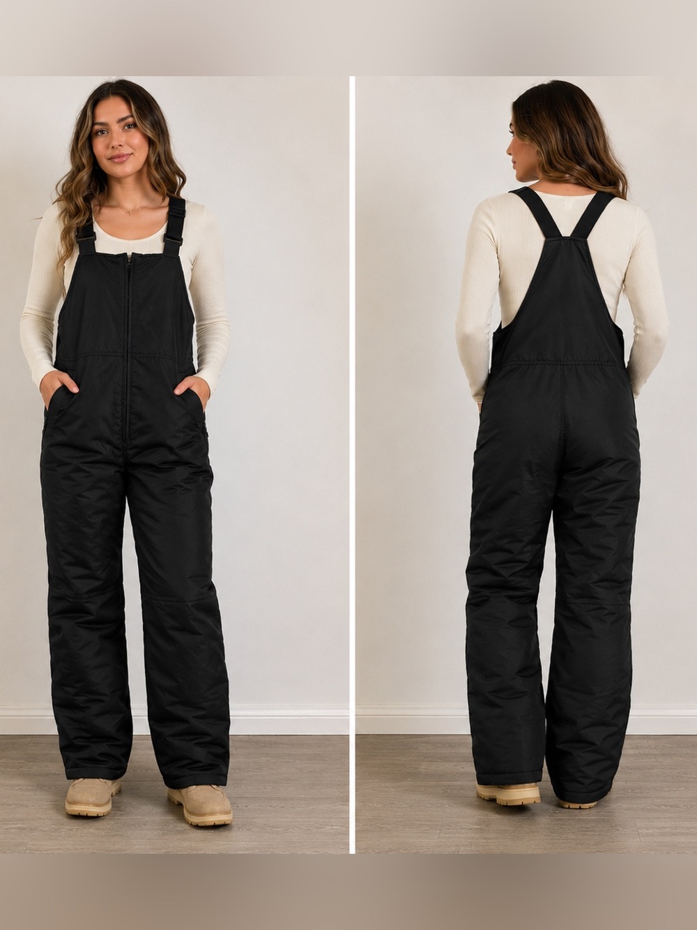 Swiss Tech Black Insulated Bib Jumpsuit